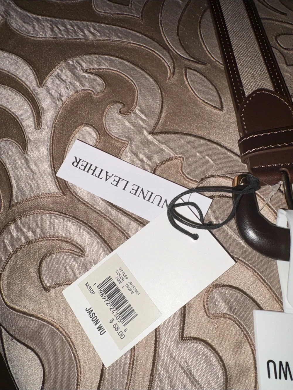 Jason Wu Brown Leather Women’s Large Belt NWT